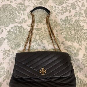 Tory Burch Black Kira Quilted Shoulder Bag